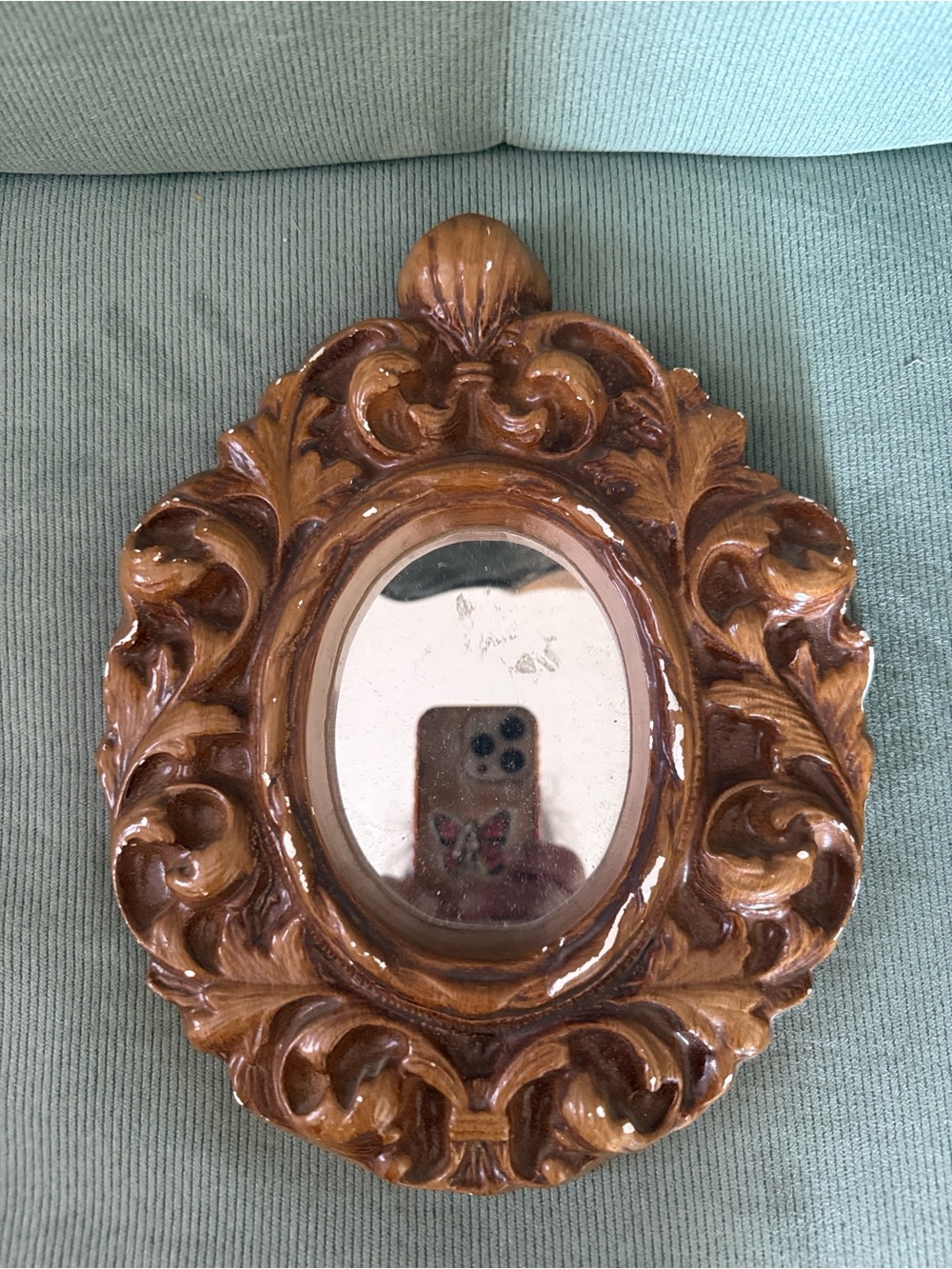 Ornate Brown Decorative Wall Accent - 11” x 9” - Classic Home Art
